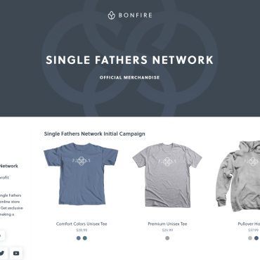 Check out our new Official Merchandise Store with Bonfire, Single Father!